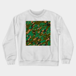 Green Olive Camouflage Crewneck Sweatshirt